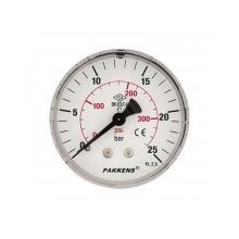 Pakkens 0-16 Bar 50 mm Arkadan Bağlantılı Kuru G 1/8 inç Manometre