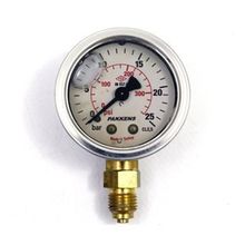 Pakkens 0-25 Bar 63 mm Alttan Bağlantılı Gliserinli G 1/4 inç Manometre