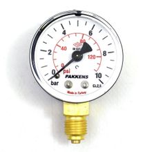 Pakkens 1/4 inç Çap 63 0/10 Bar Kuru Tip Basınç Ölçer Manometre Basınç Göstergesi