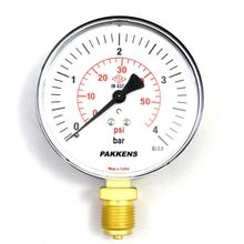 Pakkens 1/4 inç Çap 63 0/4 Bar Kuru Tip Basınç Ölçer Manometre Basınç Göstergesi