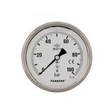 Pakkens Gliserinli G 1/4 inç 0-40 Bar 63 mm Arkadan Bağlantılı Manometre