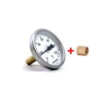 Pakkens Manşonlu 63 Çap 120 Derece Göstergeli 5 cm Bağlantılı Termometre