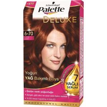 Palette Deluxe 6.70 3 Adet Kahve Bakır Saç Boyası
