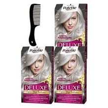 Palette Deluxe U71 Elmas Grisi x3 Saç Boyası ve Saç Açıcı Tarak