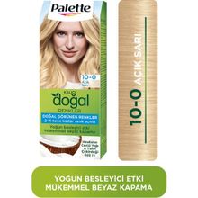Palette Kalıcı Doğal Renkler 10-0 Açık Sarı 50 ml Saç Boyası