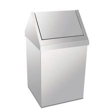 Palex 3834-380 80 lt Krom Açık Çatı Kapaklı Çöp Kovası