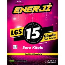 Palme Yayınları 8. Sınıf Enerji LGS 15 Günde Son Tekrar Soru Kitabı