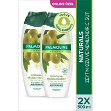 Palmolive Naturals Zeytin Özü ve Nemlendirici Süt İle Yoğun Nemlendirme 2x500 ml Duş Jeli