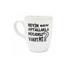 Palto Tasarım Neyim Ben, Aptallarla Mücadele Vakfı Mı? Krem Oval Kupa