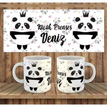 Panda Baskılı Porselen Kupa Bardak