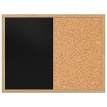 Panda Çift Fonksiyonlu Mantar Pano + 60 cm x 90 cm Siyah Yazı Tahtası