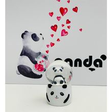 Panda Işıklı Küçük Boy Kar Küresi