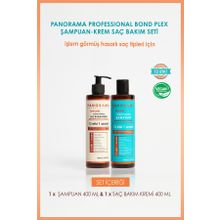 Panorama Professional Bond Plex 12 Etki 1 Arada/400 ml Şampuan 400 ml Saç Bakım Kremi ve 100 ml Saç Bakım Yağı