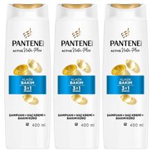 Pantene Temel Bakım 3'ü 1 Arada 3x400 ml Şampuan