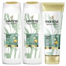 Pantene Uzun Ve Güçlü Bambu Biotin 2x400 ml Şampuan +275 ml Saç Kremi
