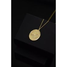 Papatya Silver 925 Ayar Gümüş Gold Kaplama Kar Tanesi Plaka Kolye