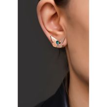 Papatya Silver 925 Ayar Gümüş Rose Kaplama Aralık Ayı Doğum Taşlı Kelebek Küpe