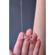 Papatya Silver 925 Ayar Gümüş Rose Kaplama Şansımın Anahtarı Kolye