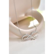 Papatya Silver 925 Ayar Rodyum Kaplama Çoklu Martı Kadın Gümüş Kolye