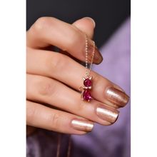 Papatya Silver 925 Ayar Rose Kaplama Temmuz Ayı Doğum Taşlı Kedi Kadın Gümüş Kolye