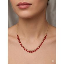 Papatya Silver 925 Ayar Rose Kaplama Turuncu Zirkon Taşlı Yıldız Kadın Gümüş Kolye