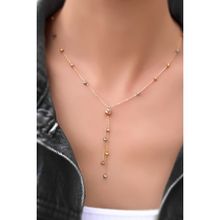 Papatya Silver 925 Ayar Rose Kaplama Üç Renk Dorika Toplu Sim Kadın Gümüş Kolye