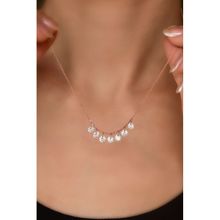 Papatya Silver 925 Ayar Rose Kaplama Zirkon Taşlı Shakira Kadın Gümüş Kolye