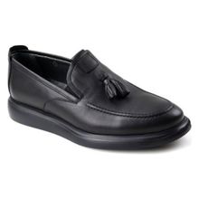 Papuçcity 02582 Loafer Siyah Erkek Günlük Deri Ayakkabı