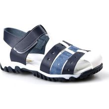 Papuçcity Arzen 02423 Erkek Çocuk Bebe Sandalet Ayakkabı - Lacivert-Beyaz