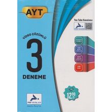 Paraf Yayınları AYT Video Çözümlü 3 Fasikül Deneme