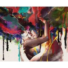 Parla Canvas Renkli Anlar Sayılarla Kasnaklı 60 x 75 cm Boyama Seti