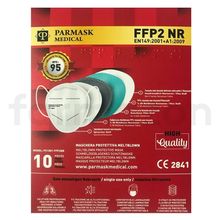 Parmask FFP2 N95 5 10'lu Katlı Telli Koruyucu Beyaz Maske