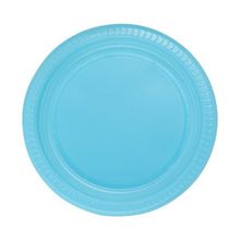 PartiBulutu 22 cm 25'li Mavi Plastik Tabak