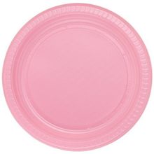 PartiBulutu 22 cm 25'li Pembe Plastik Tabak
