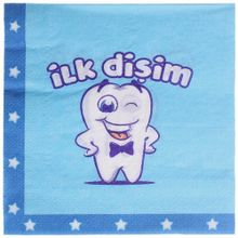 PartiBulutu İlk Dişim Erkek Peçete