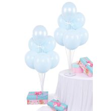 Partifabrik Balon Standı Makaron Mavi Renk Balon Demeti