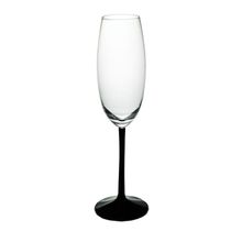 Paşabahçe 31752 El İmalatı Kristal Siyah Ayaklı Şampanya Kadehi
