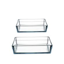 Paşabahçe 59314-59304 Borcam Premium Kare Tepsi Set