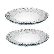 Paşabahçe Cam Aurora 31.5 cm 2'li Şeffaf Servis Tabağı