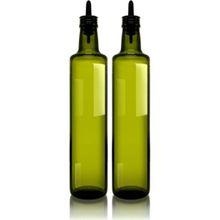 Paşabahçe Dorica Silikon Akıtıcılı 500 ml 2'li Cam Yağlık Sirkelik Takımı