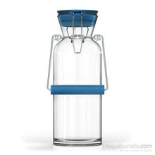 Paşabahçe Zest Glass 1,25 Lt Mavi Süt Şişesi