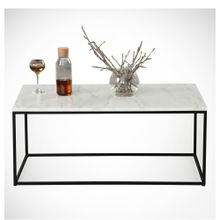 Pasific Home Cosco Beyaz Mermer Orta Sehpa