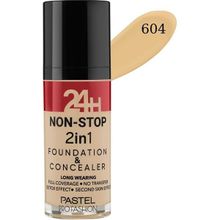 Pastel Vanilla No 604 Profashion 24 H Non-Stop 2 In 1 Fondöten & Kapatıcı