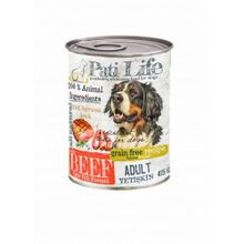 Pati Life Tahılsız Sığır Etli 24x415 gr Yetişkin Konserve Köpek Maması