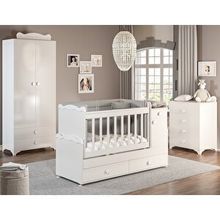 Patiko SAHRA-970 2 Kapılı Beyaz Bebek Odası Takımı