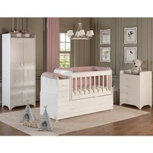 Patiko SW 703A Büyüyebilen Beyaz Bebek Odası Takımı