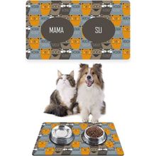 PatiPeti 50 x 35 cm Asian Cats Kedi Köpek Mama Altlığı Mama Paspası
