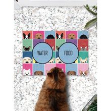 PatiPeti Köpek Kare Kedi Köpek Eğitim Mama Paspası ve Beslenme Altlığı