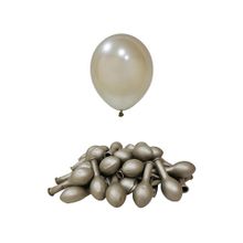 Patladı Gitti 12 inç Krom Beyaz Altın 10 Adet Balon