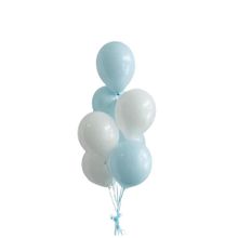 Patladı Gitti 12 inç Mavi Beyaz 10 Adet Balon